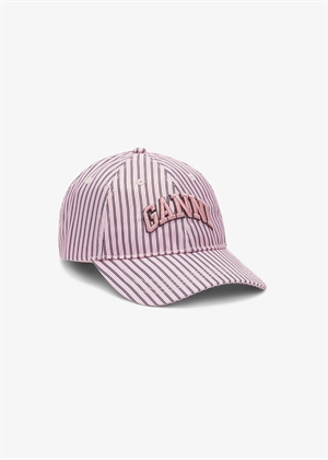 Printed nylon cap Cameo Pink B3020038 Ganni 